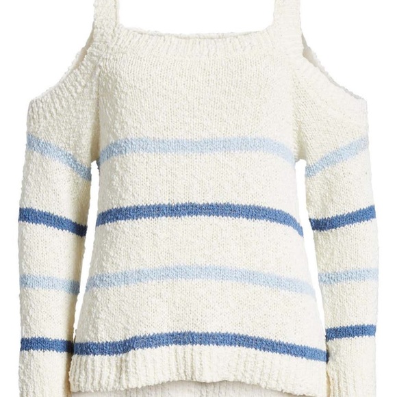 cupcakes & cashmere Striped Cold Shoulder - Picture 2 of 8